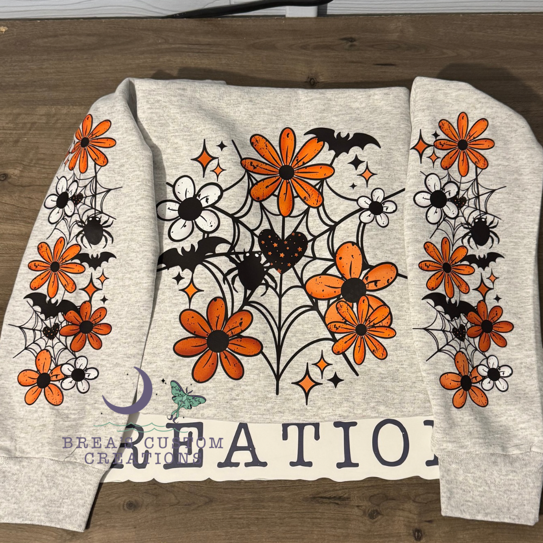 Floral Web Crewneck