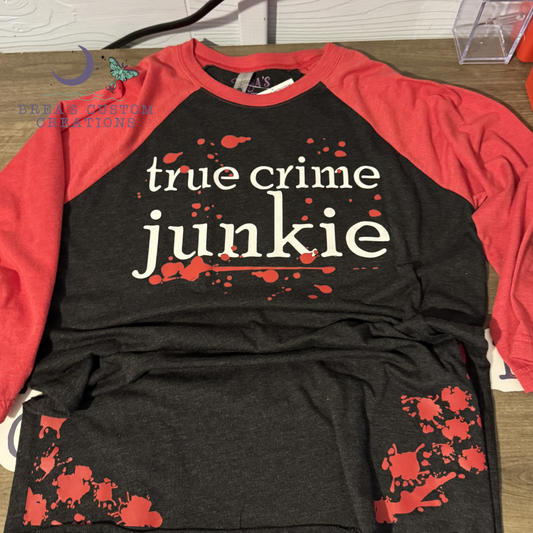 True Crime Junkie Raglan