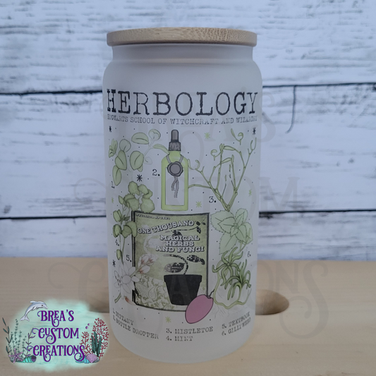 Herbology - 16oz Glass Can Frosted